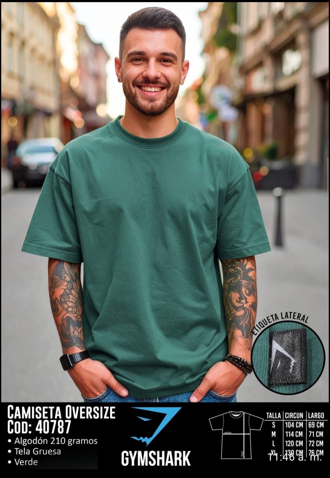 Camisas Oversize para hombre